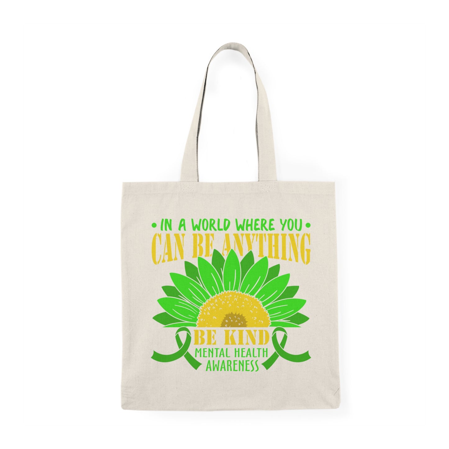 Be Kind Mental Health Awareness Tote Bag – Eco-Friendly Canvas Tote | Better Self Better Life