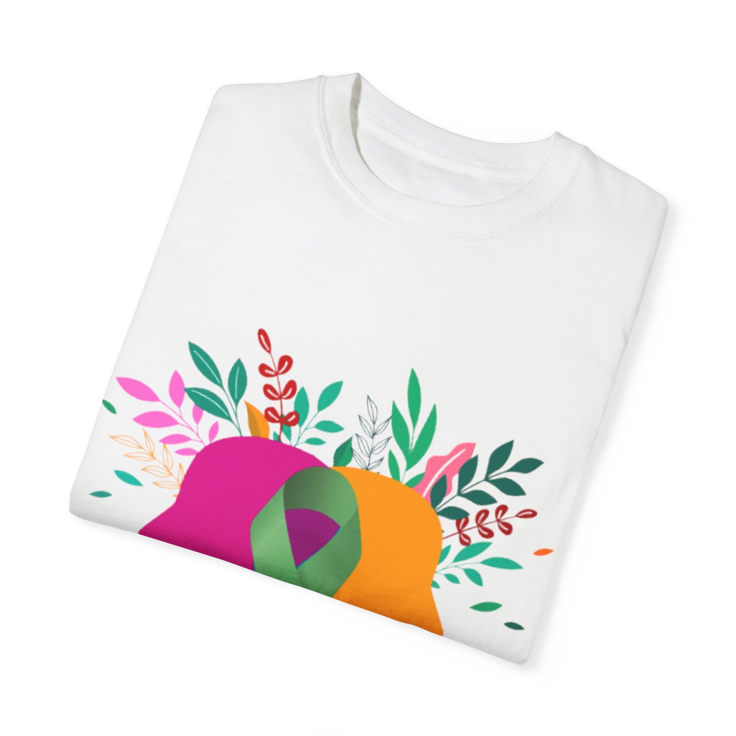 Unisex Garment-Dyed T-Shirt with Inspirational Ribbon Design | Better Self Better Life