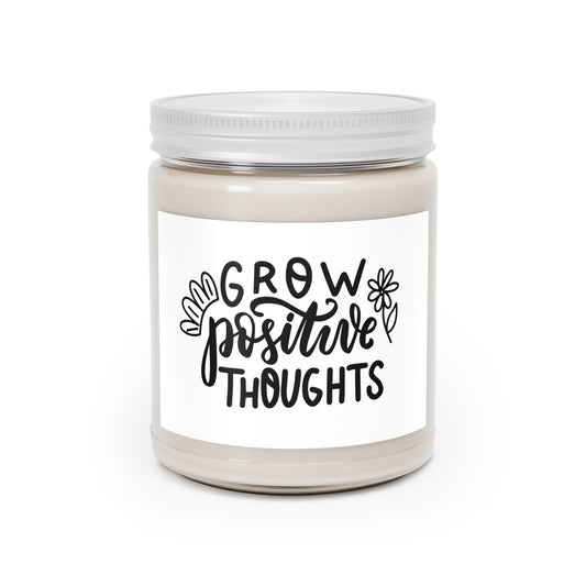 Grow Positive Thoughts Scented Candle | Uplifting Home Decor & Gift | Better Self Better Life