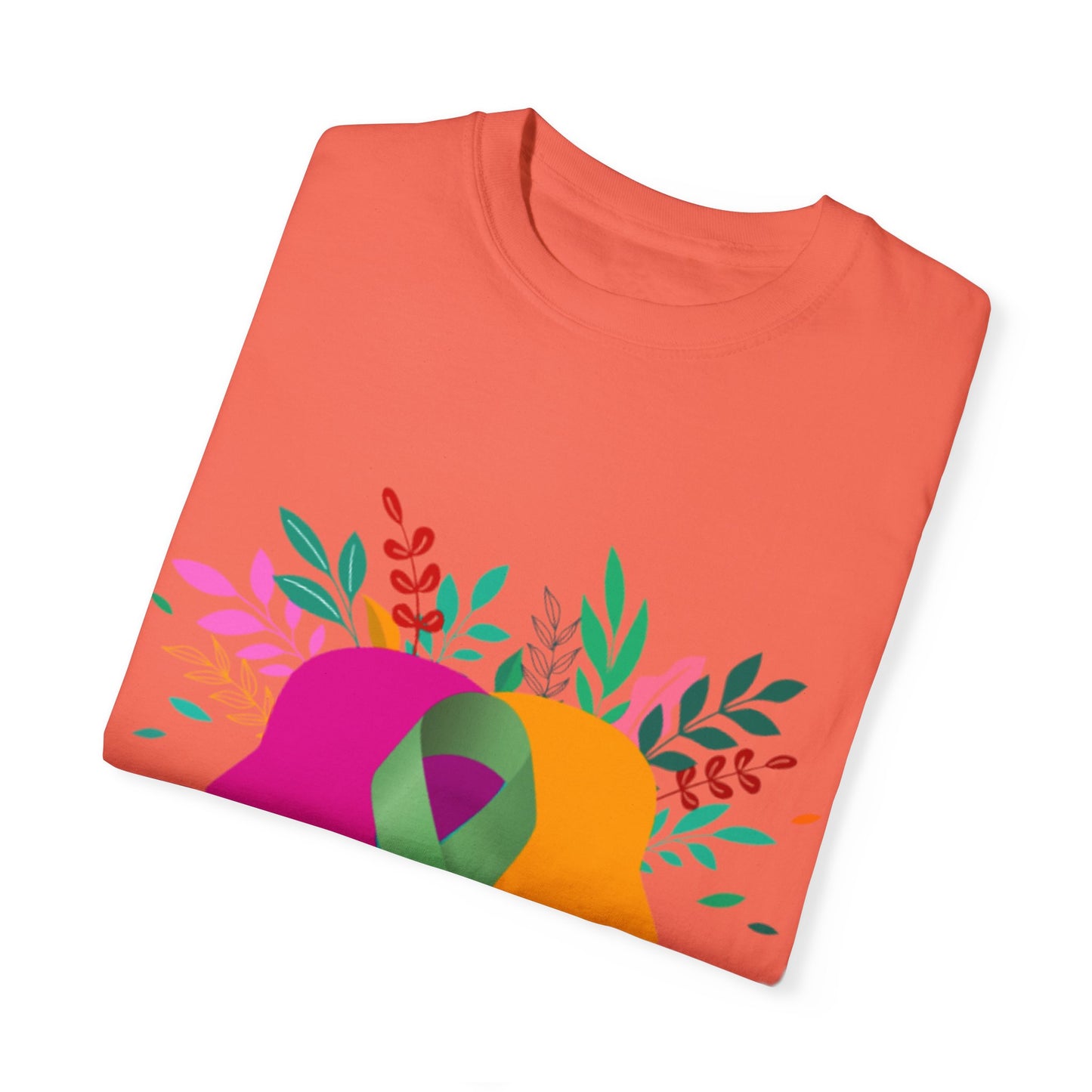 Unisex Garment-Dyed T-Shirt with Inspirational Ribbon Design | Better Self Better Life