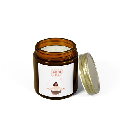 Self Care Scented Candles – Coconut Apricot Wax | Better Self Better Life
