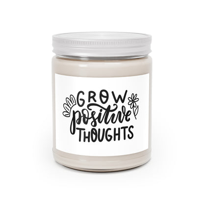 Grow Positive Thoughts Scented Candle | Uplifting Home Decor & Gift | Better Self Better Life
