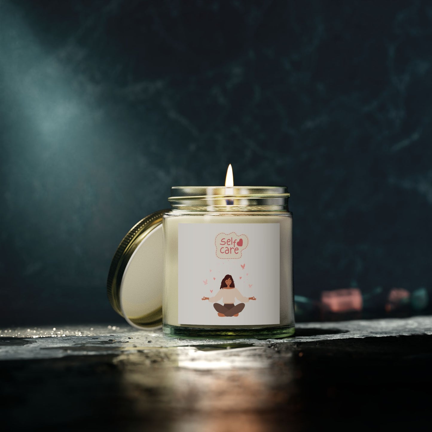 Self Care Scented Candles – Coconut Apricot Wax | Better Self Better Life