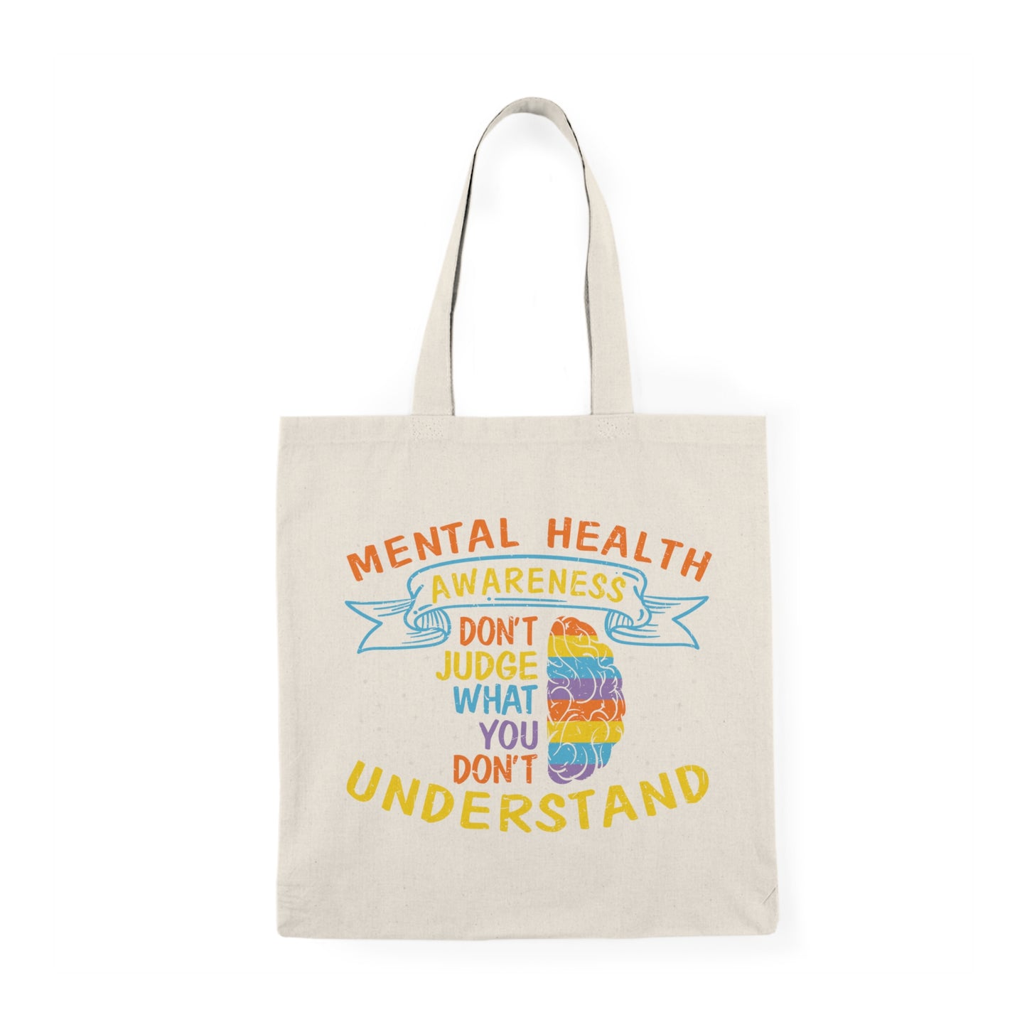 Mental Health ,Natural Cotton Canvas Tote Bag – Eco-Friendly, Durable & Stylish | Better Self Better Life