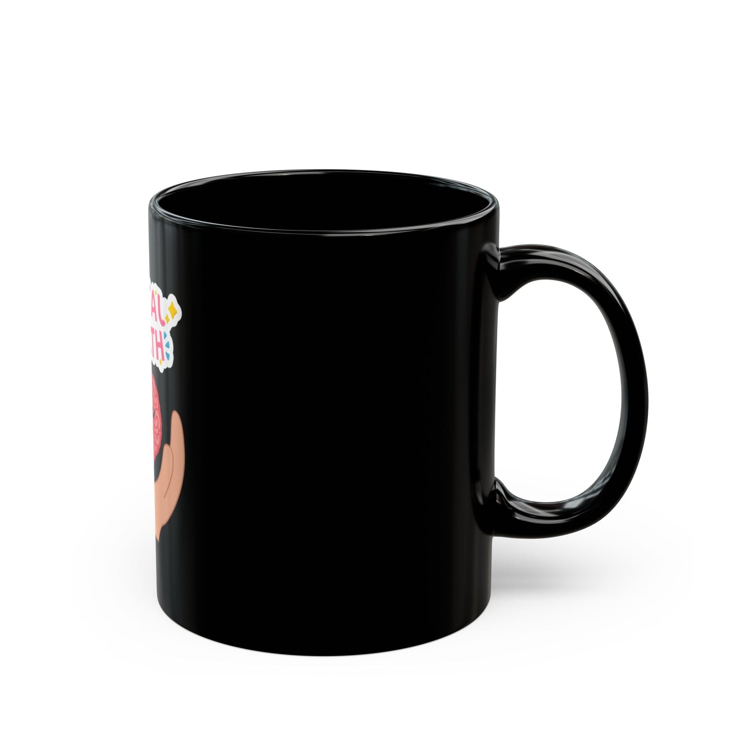 Mental Health Matters Black Mug | Better Self Better Life