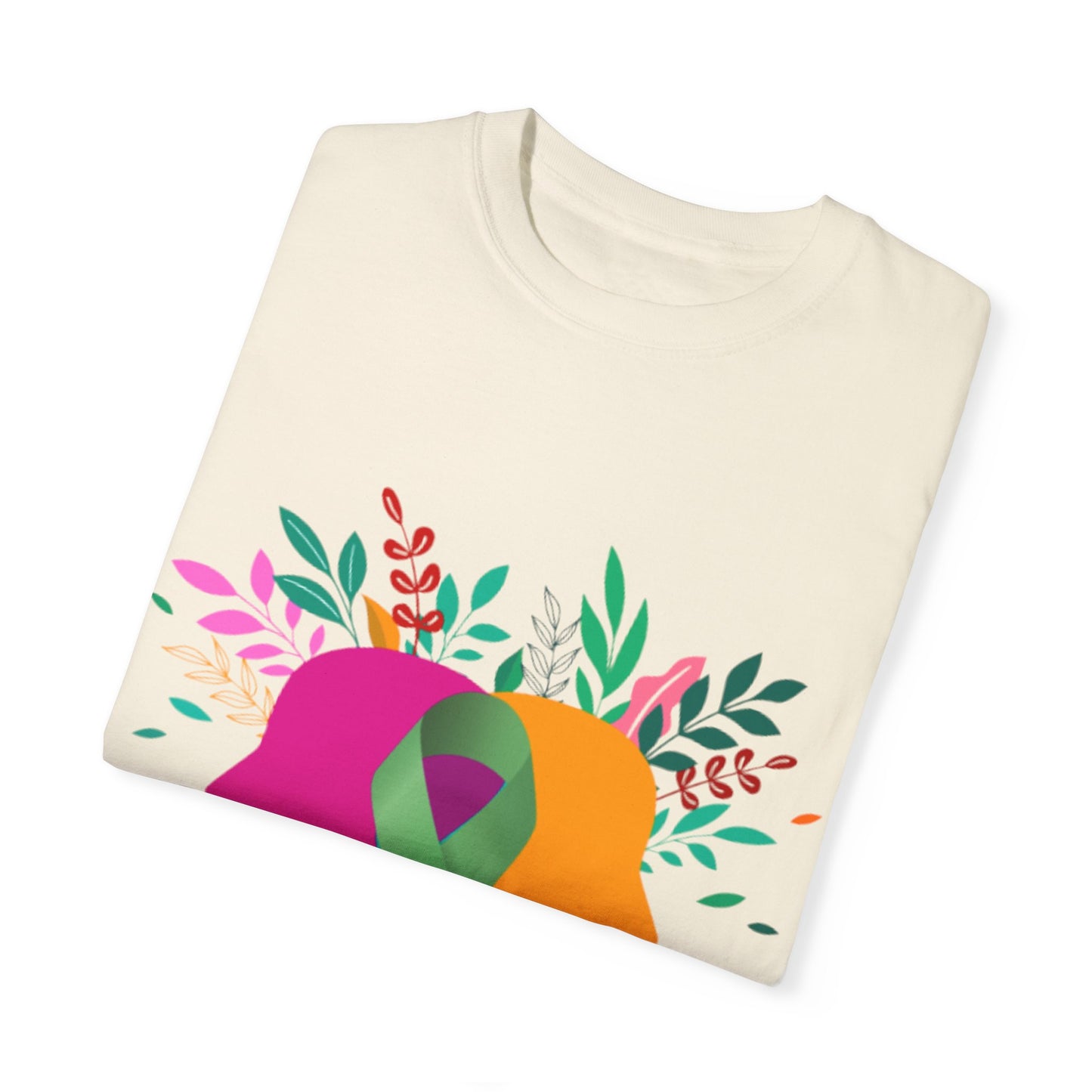 Unisex Garment-Dyed T-Shirt with Inspirational Ribbon Design | Better Self Better Life