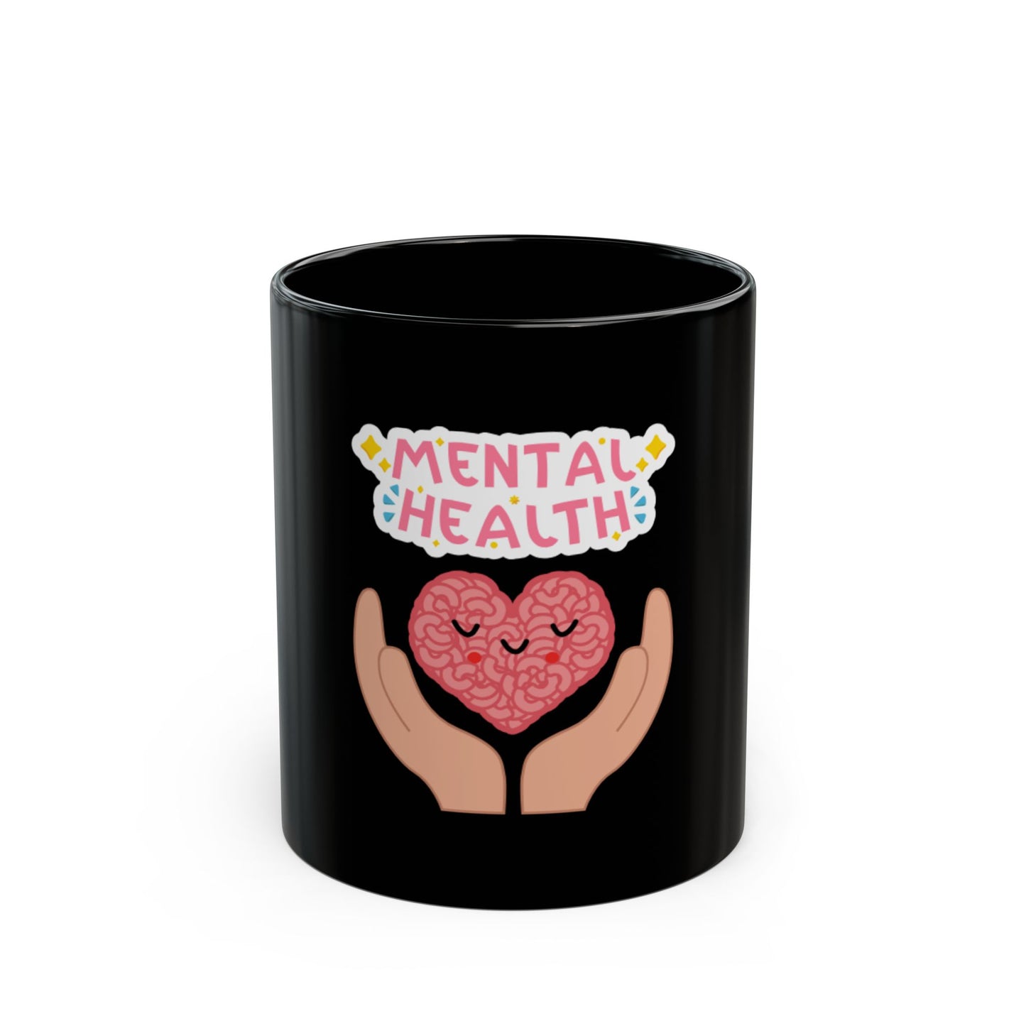 Mental Health Matters Black Mug | Better Self Better Life