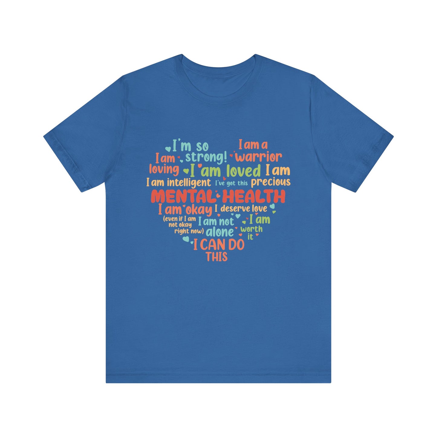 Better Self Better Life - Heart with Motivational & Inspirational Quotes - Unisex Jersey Short Sleeve Tee