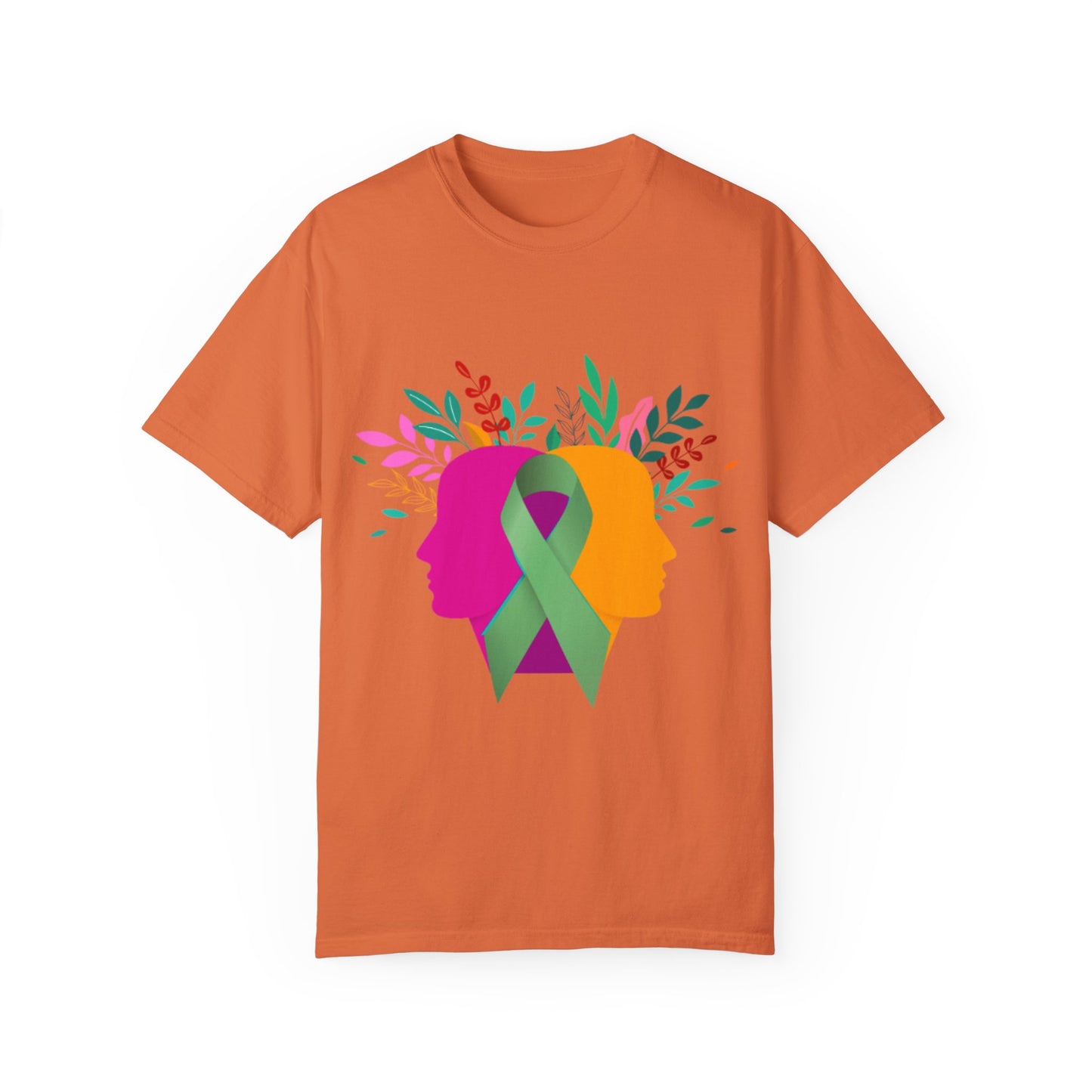 Unisex Garment-Dyed T-Shirt with Inspirational Ribbon Design | Better Self Better Life