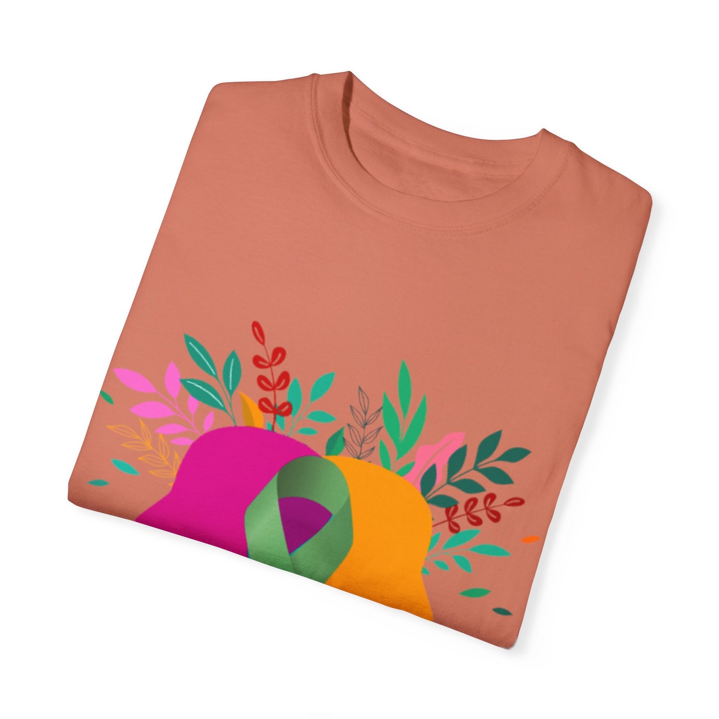 Unisex Garment-Dyed T-Shirt with Inspirational Ribbon Design | Better Self Better Life