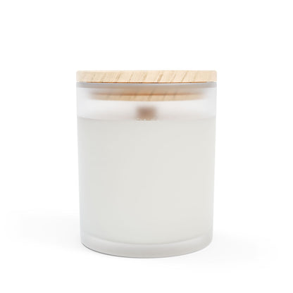 Frosted Glass CandleFrosted Glass Candle with Wooden Wick | Better Self Better Life