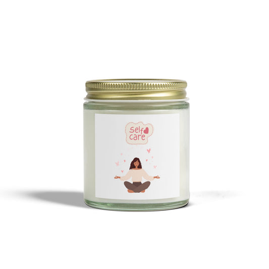 Self Care Scented Candles – Coconut Apricot Wax | Better Self Better Life