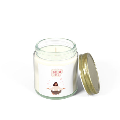 Self Care Scented Candles – Coconut Apricot Wax | Better Self Better Life
