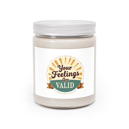Your Feelings Are VALID Scented Candle | Aromatherapy Candle for Mental Wellness | Better Self Better Life