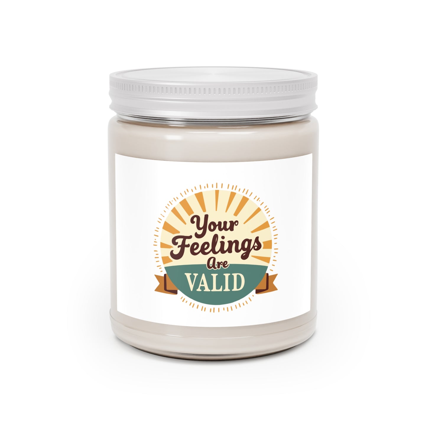 Your Feelings Are VALID Scented Candle | Aromatherapy Candle for Mental Wellness | Better Self Better Life