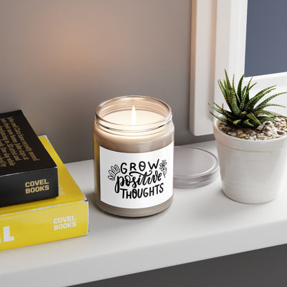 Grow Positive Thoughts Scented Candle | Uplifting Home Decor & Gift | Better Self Better Life