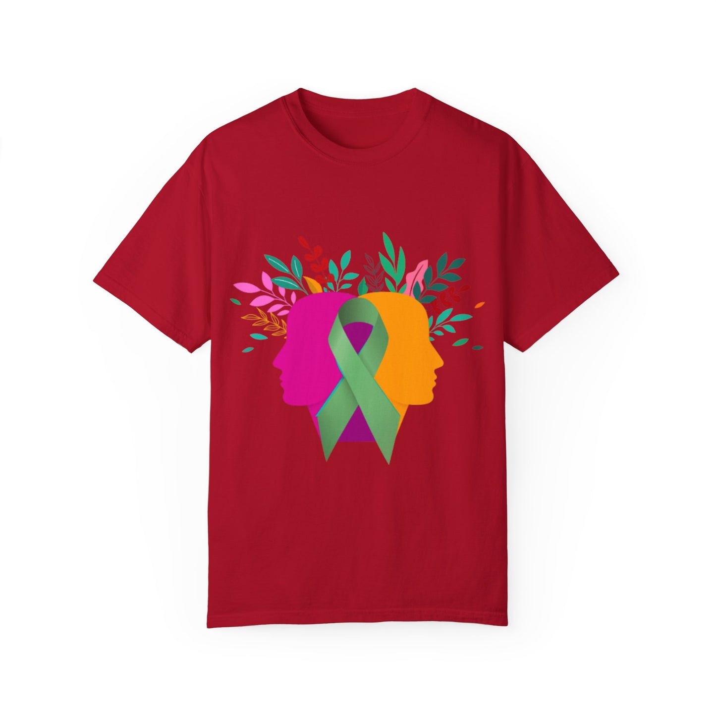 Unisex Garment-Dyed T-Shirt with Inspirational Ribbon Design | Better Self Better Life