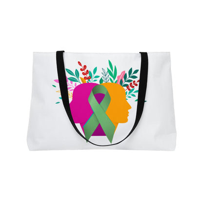 Weekender Tote Bag - Inspirational Ribbon Design | Better Self Better Life