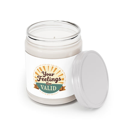 Your Feelings Are VALID Scented Candle | Aromatherapy Candle for Mental Wellness | Better Self Better Life