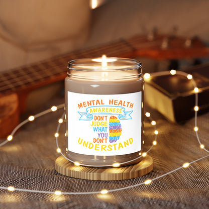 Mental Health Awareness Scented Candle | 9oz Aromatherapy Gift | Better Self Better Life