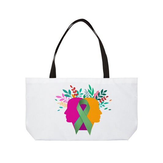 Weekender Tote Bag - Inspirational Ribbon Design | Better Self Better Life