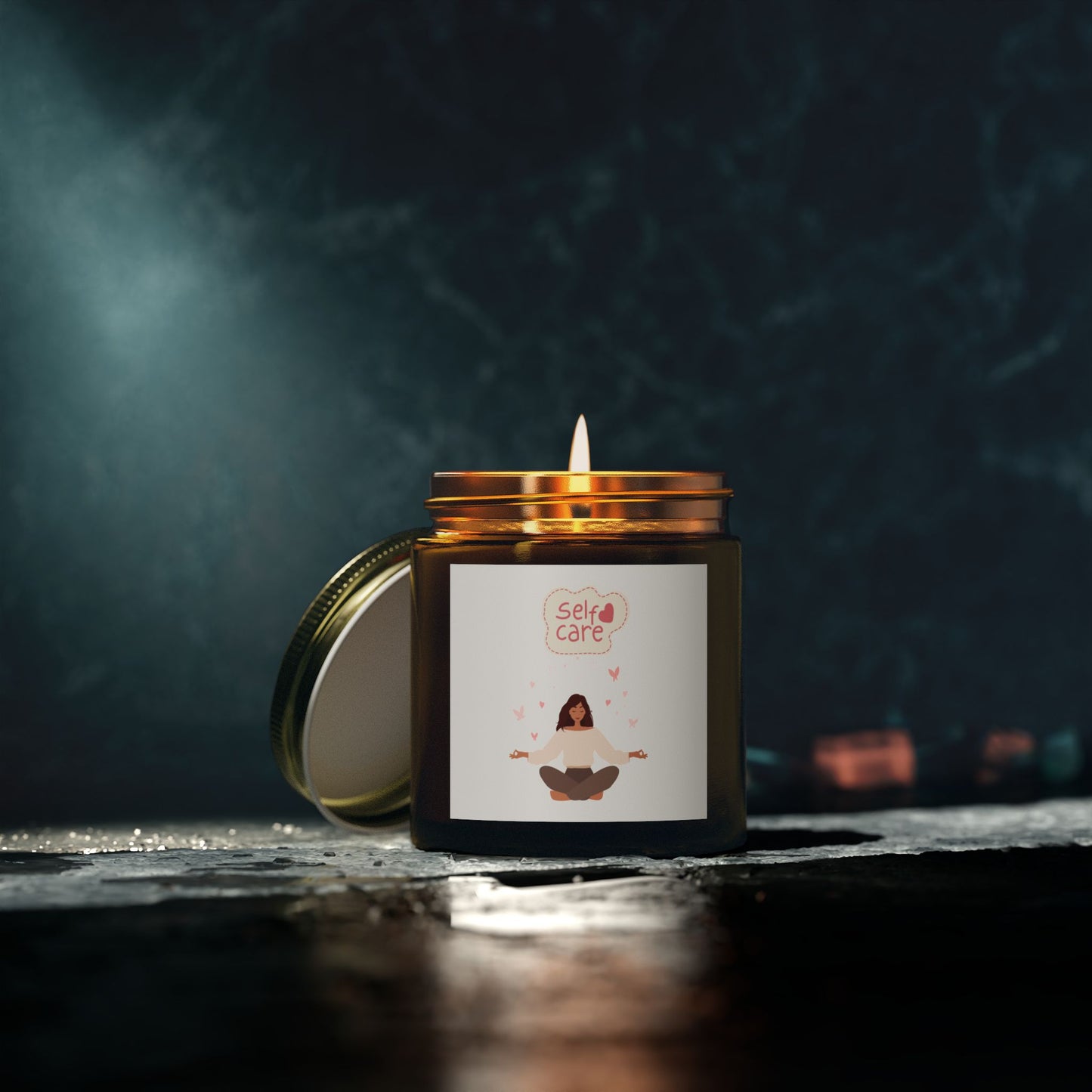 Self Care Scented Candles – Coconut Apricot Wax | Better Self Better Life