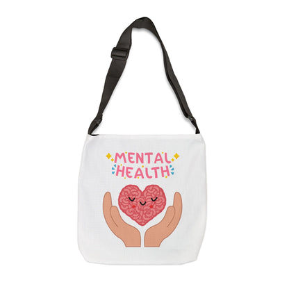 Mental Health Adjustable Tote Bag (AOP) - Customizable, Functional, and Stylish | Better Self Better Life