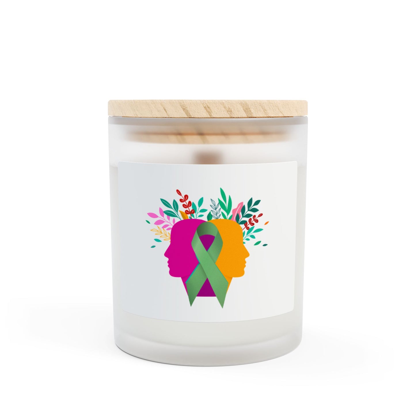 Frosted Glass CandleFrosted Glass Candle with Wooden Wick | Better Self Better Life