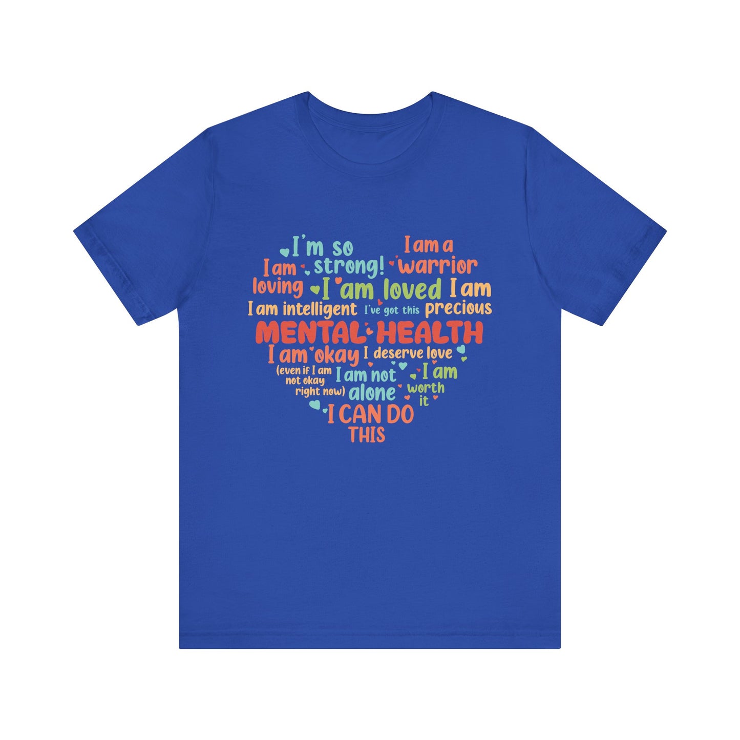 Better Self Better Life - Heart with Motivational & Inspirational Quotes - Unisex Jersey Short Sleeve Tee