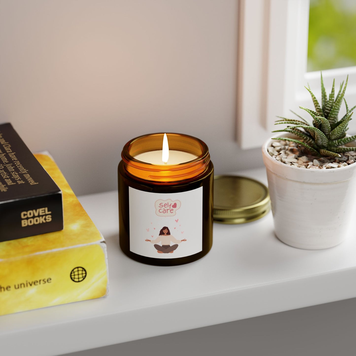 Self Care Scented Candles – Coconut Apricot Wax | Better Self Better Life