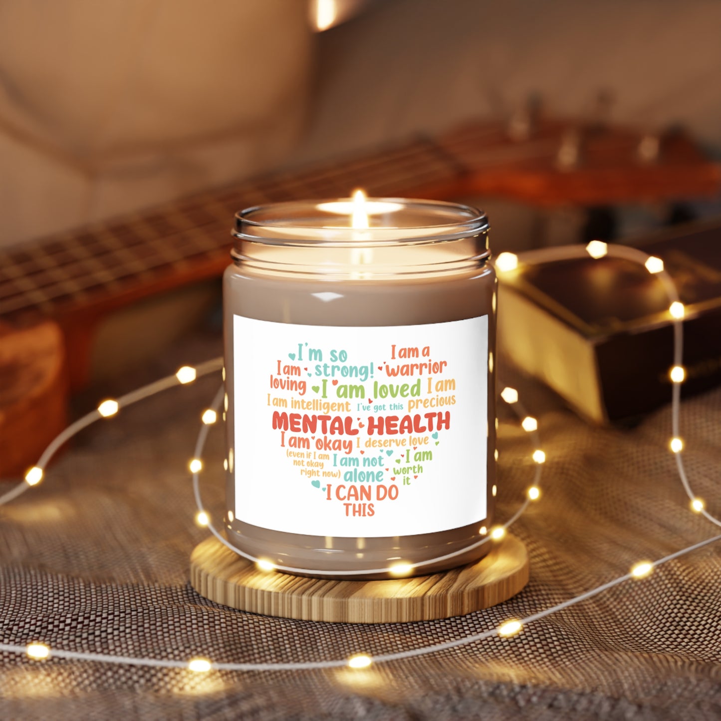 Empowering Scented Candle |  Mental Health Affirmations | Eco-friendly Aromatherapy | Better Self Better Life