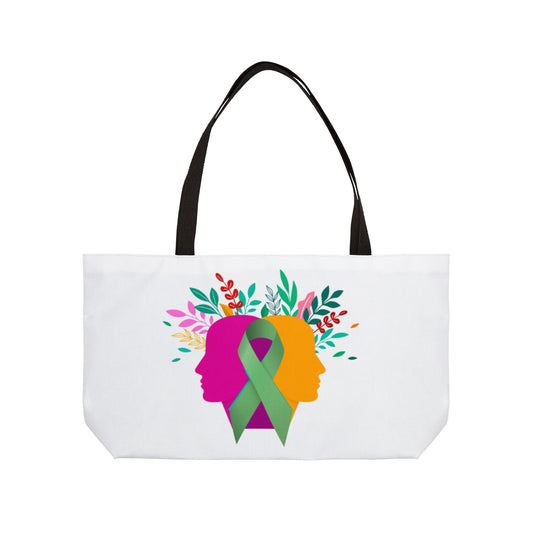 Weekender Tote Bag - Inspirational Ribbon Design | Better Self Better Life