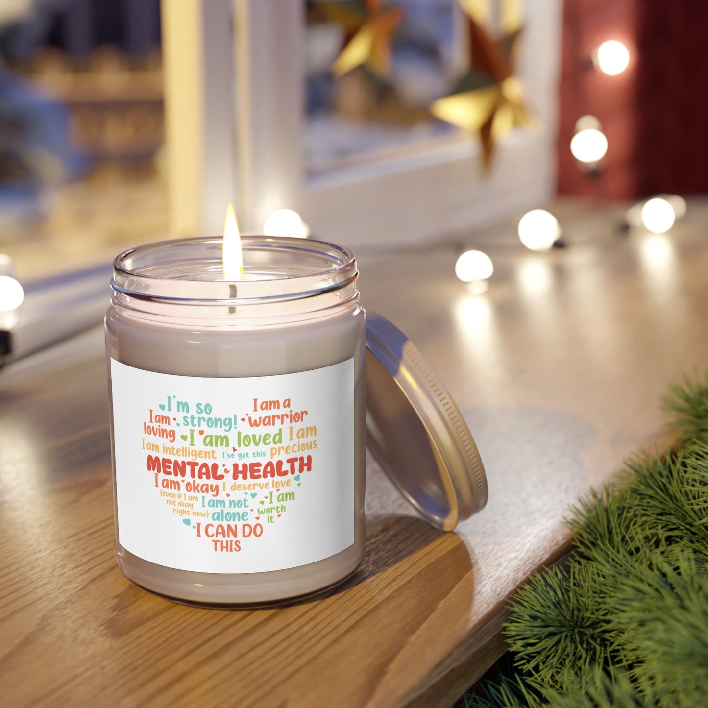 Empowering Scented Candle |  Mental Health Affirmations | Eco-friendly Aromatherapy | Better Self Better Life