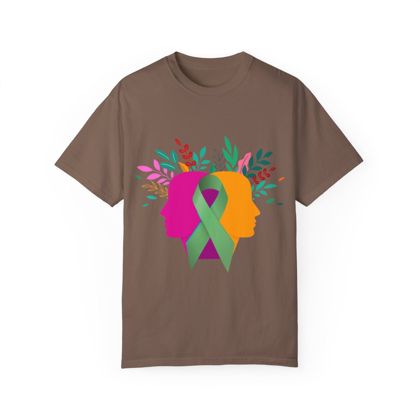 Unisex Garment-Dyed T-Shirt with Inspirational Ribbon Design | Better Self Better Life