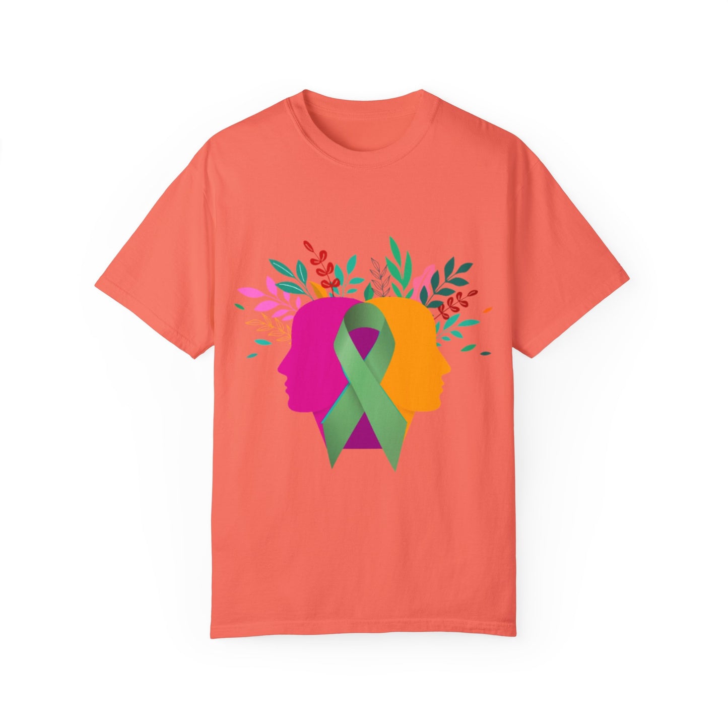 Unisex Garment-Dyed T-Shirt with Inspirational Ribbon Design | Better Self Better Life