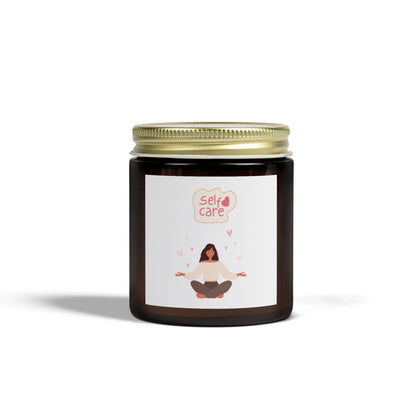 Self Care Scented Candles – Coconut Apricot Wax | Better Self Better Life