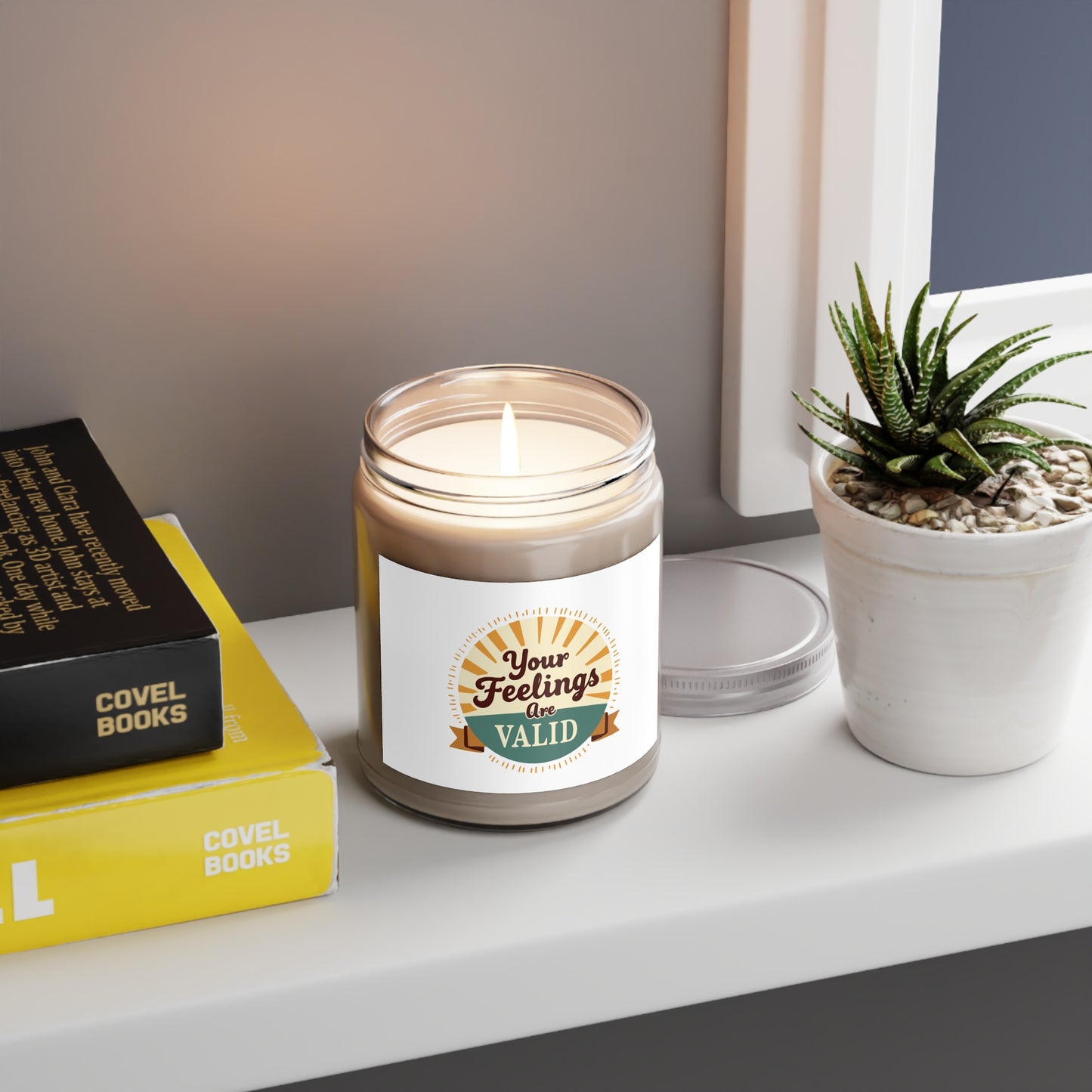 Your Feelings Are VALID Scented Candle | Aromatherapy Candle for Mental Wellness | Better Self Better Life