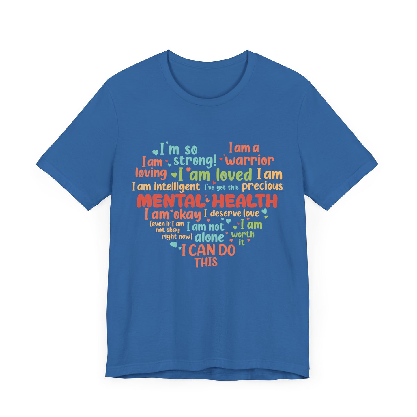 Better Self Better Life - Heart with Motivational & Inspirational Quotes - Unisex Jersey Short Sleeve Tee