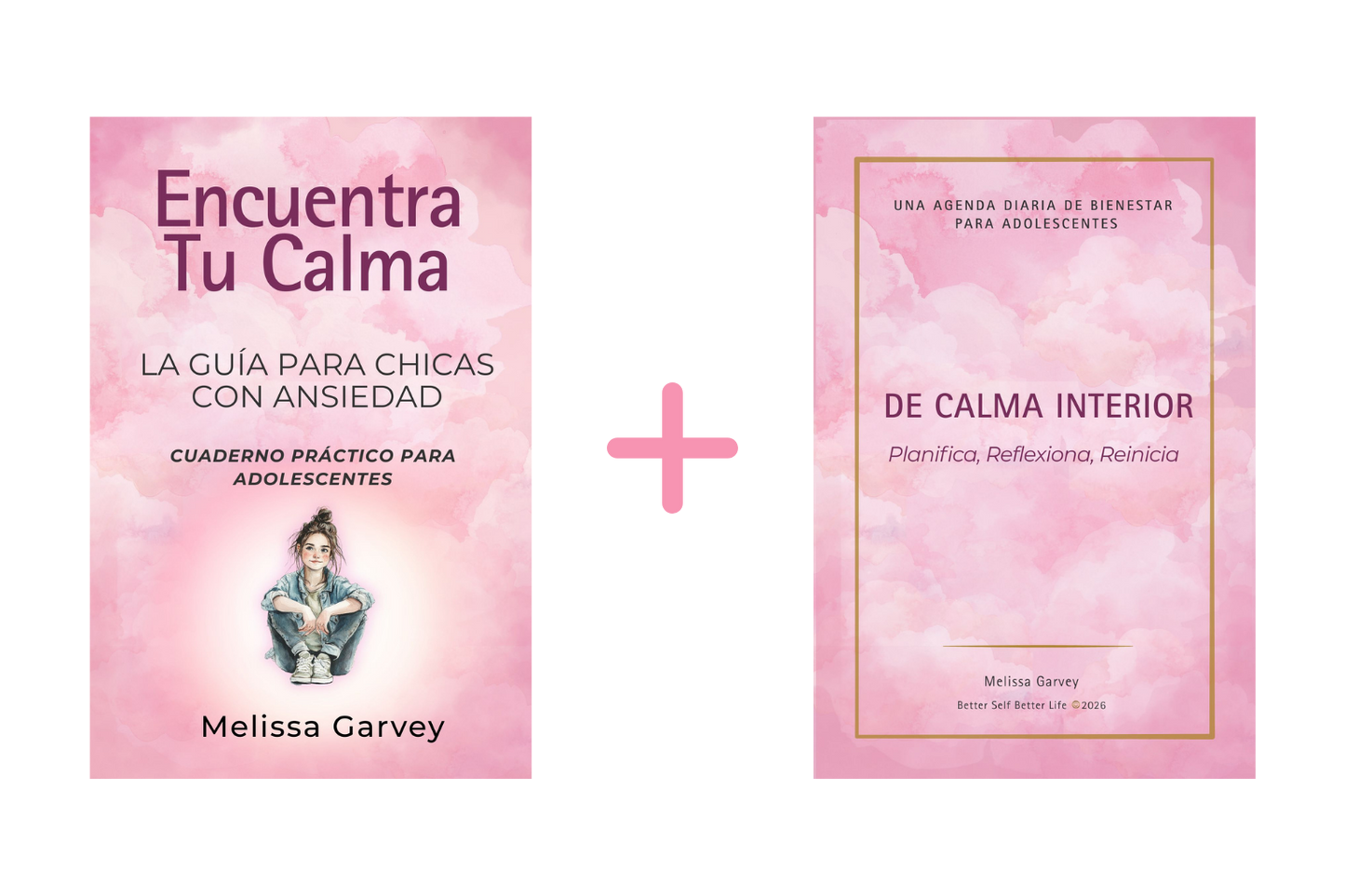 El pack completo de «La Guía para Chicas con Ansiedad» — Cuaderno de trabajo + Agenda