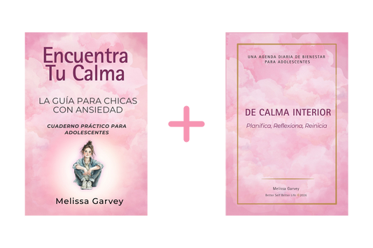 El pack completo de «La Guía para Chicas con Ansiedad» — Cuaderno de trabajo + Agenda