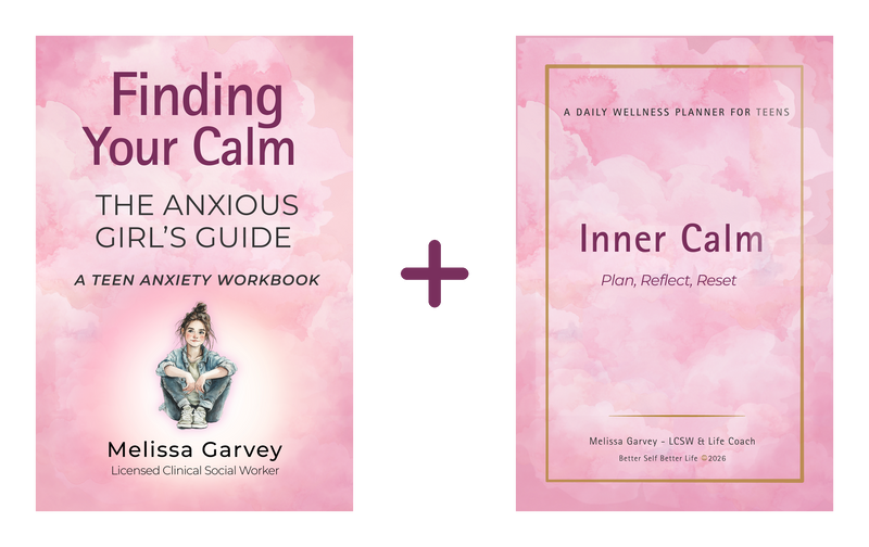Finding Your Calm workbook and Inner Calm planner
