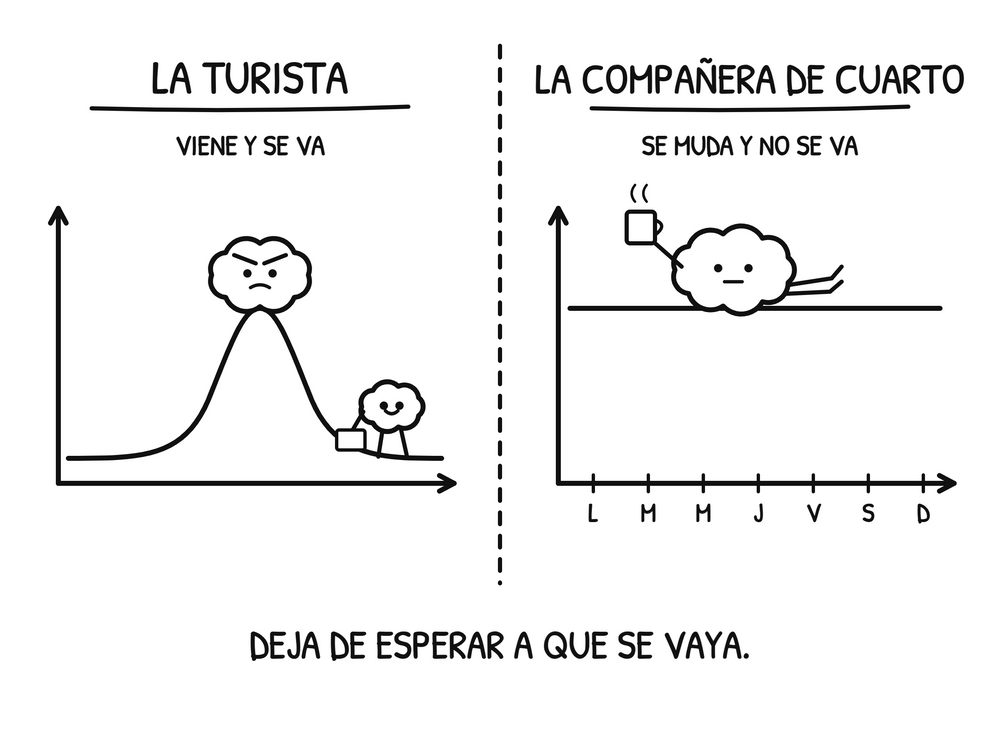 La Turista viene y se va. La Compañera de Cuarto se queda toda la semana.